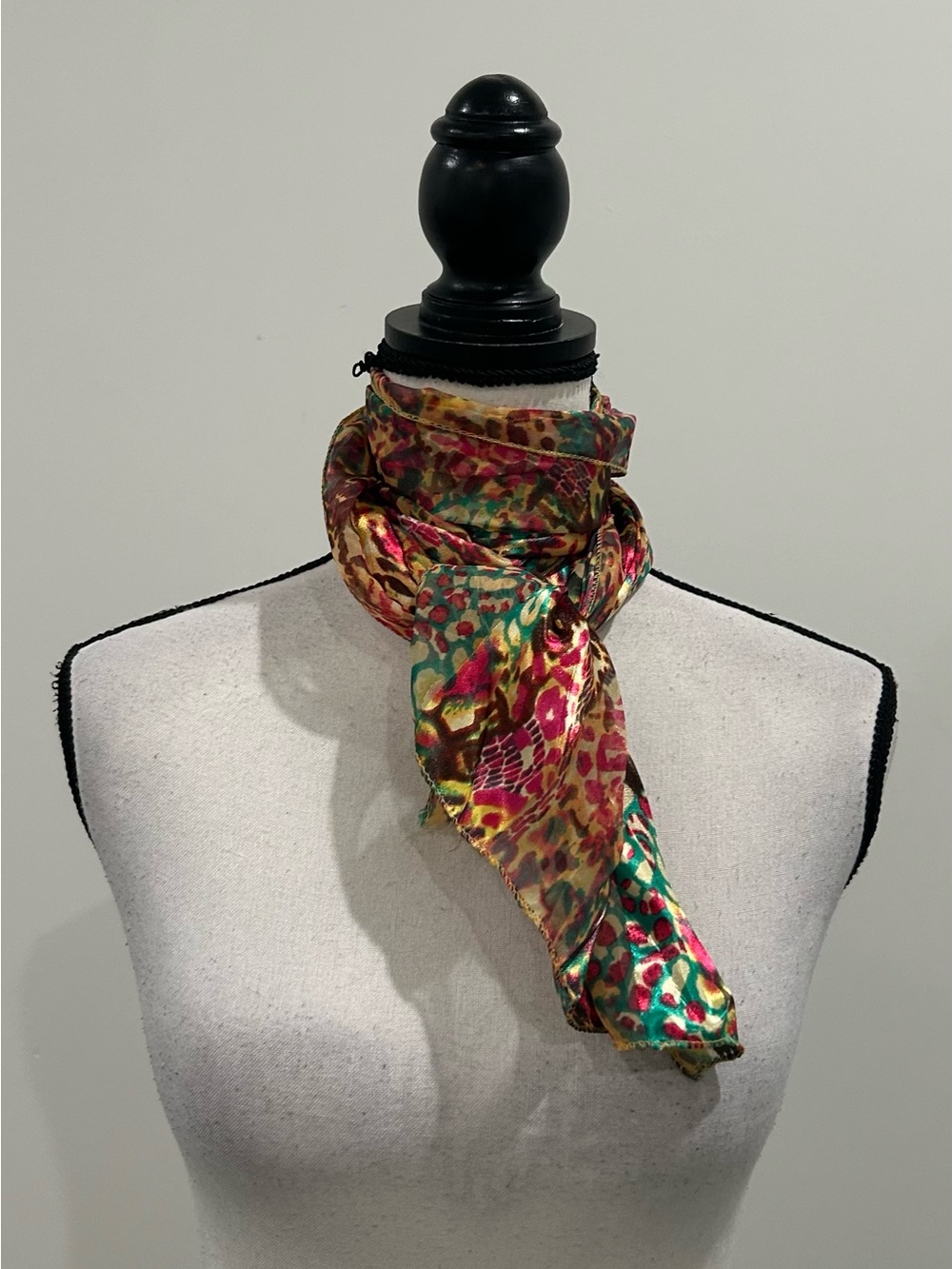 Multicolored & Patterned Scarf - Picture 2 of 5